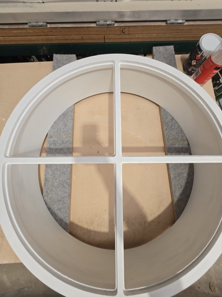 Custom circular timber portals with curved joinery detailing crafted by Newton Gordge Joinery in Taranaki.