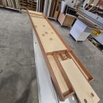 Handcrafted Dutch shuffleboard game made from timber by Newton Gordge Joinery.