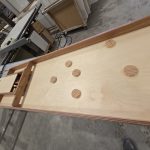 Handcrafted Dutch shuffleboard game made from timber by Newton Gordge Joinery.