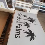 Custom CNC-carved timber signage with detailed lettering produced by Newton Gordge Joinery.